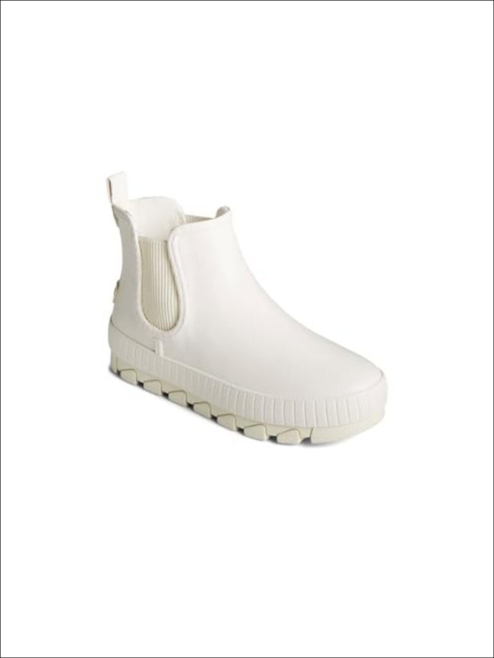 Waterproof Rubber Rain Boots Pull-On Mid Calf Fleece Lined Rainy Weather